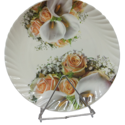 White Floral Dinner Bowl