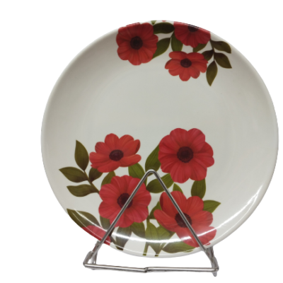 Red Rose Floral Printed Melamine Tray