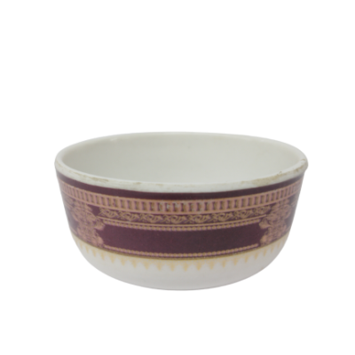 Brown Pattern Melamine Bowl