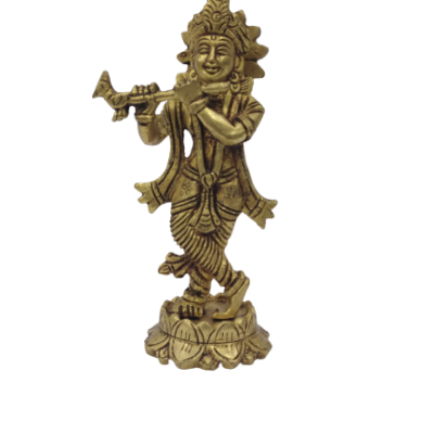 Lord Krishna Golden Idol