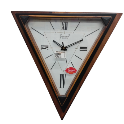 Brand Iddharth trikon design wall clock