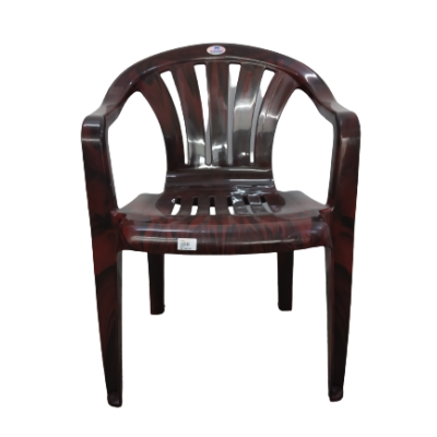 Nilkamal Back Cut Design Brown Plastic Chair